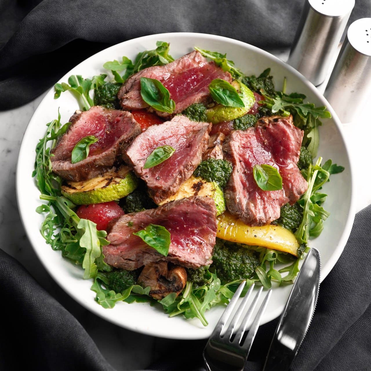 Ростбіф | печені овочі