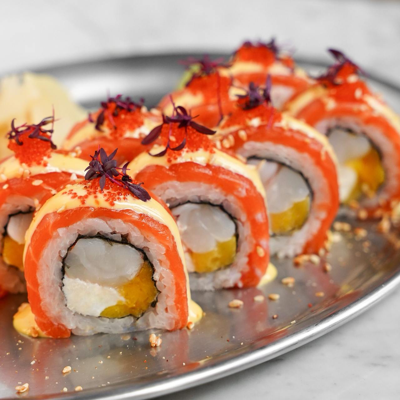 КРЕВЕТКА | МАНГО | ЛОСОСЬ